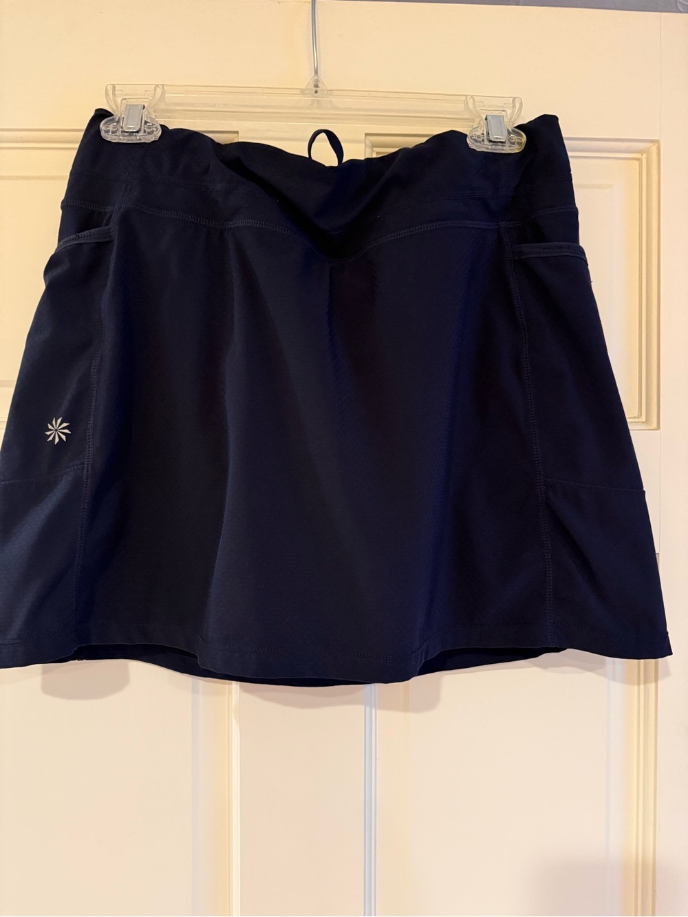 Athleta Navy Performance Skort with Built-In Shorts